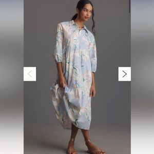 Anthropologie bettina midi dress